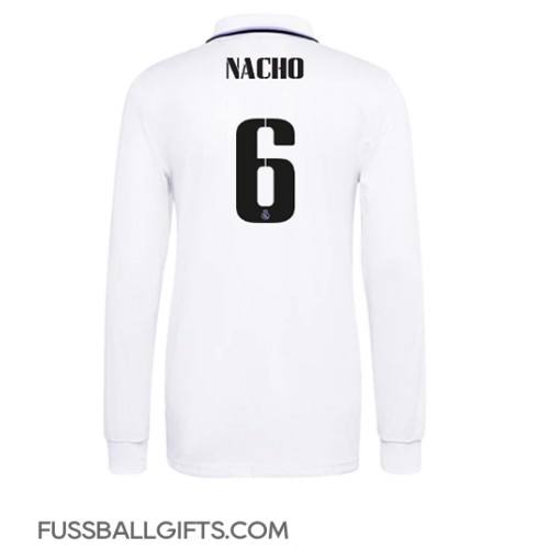 Real Madrid Nacho #6 Fußballbekleidung Heimtrikot 2022-23 Langarm